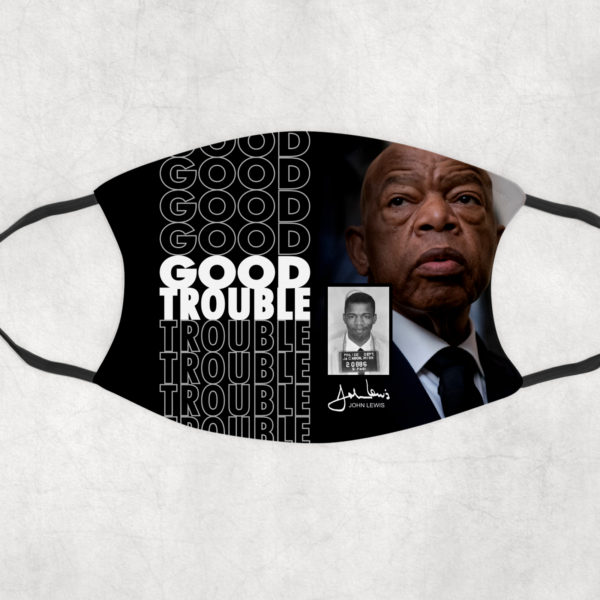 BLM Good Trouble1 Face Mask