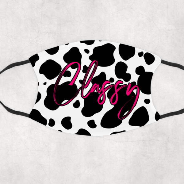 Classy Cow Pattern Face Mask