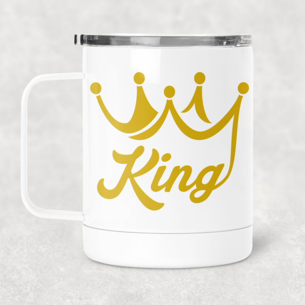 King 13oz Insulated Mug with top
