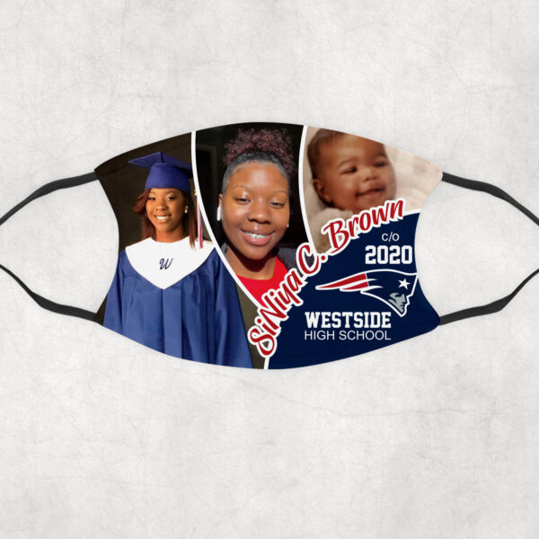 Grad Three Scallop Photo Mask