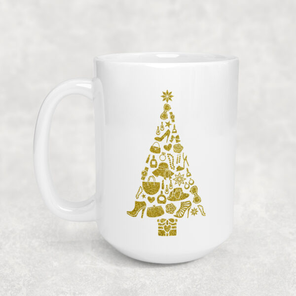 Lady Christmas Tree Mug