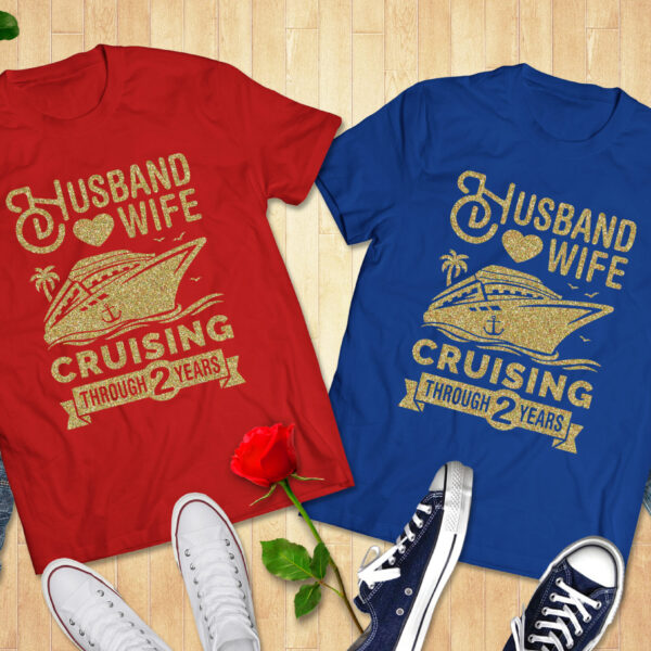 Husband and Wife Cruising – Couple Tshirt
