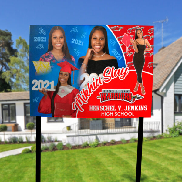 Three Curve Grad – H.V. Jenkins Yard Sign