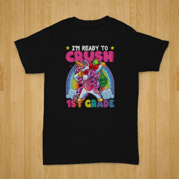 Kid Unicorn I’m Ready To Crush School Tshirt