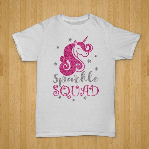 Kid Birthday Squad Unicorn Tshirt